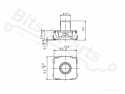 Microswitch push button (make contact) SMD - C&K KSC421G 70 SH LFS
